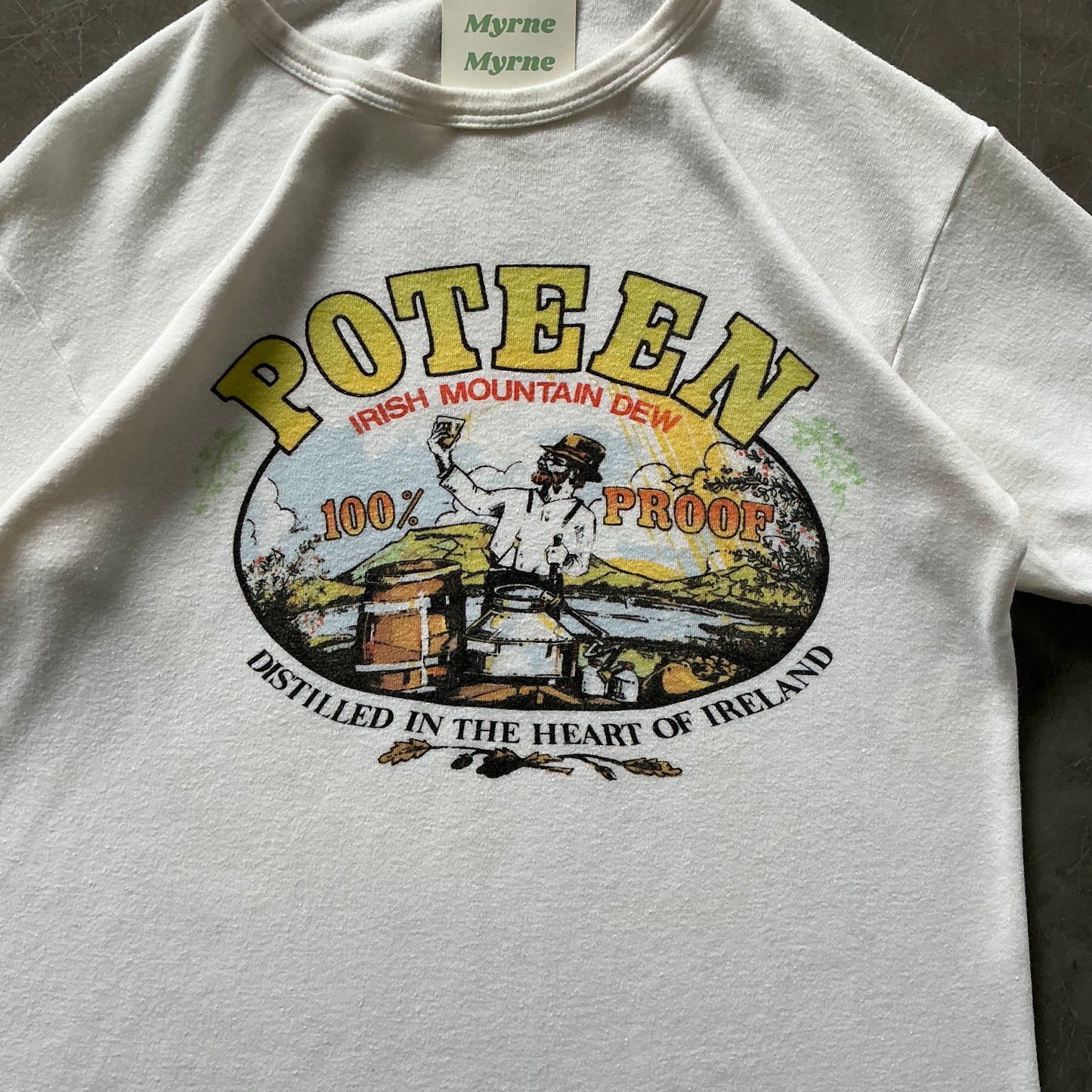 90's Poteen Ringer Tee Size Small