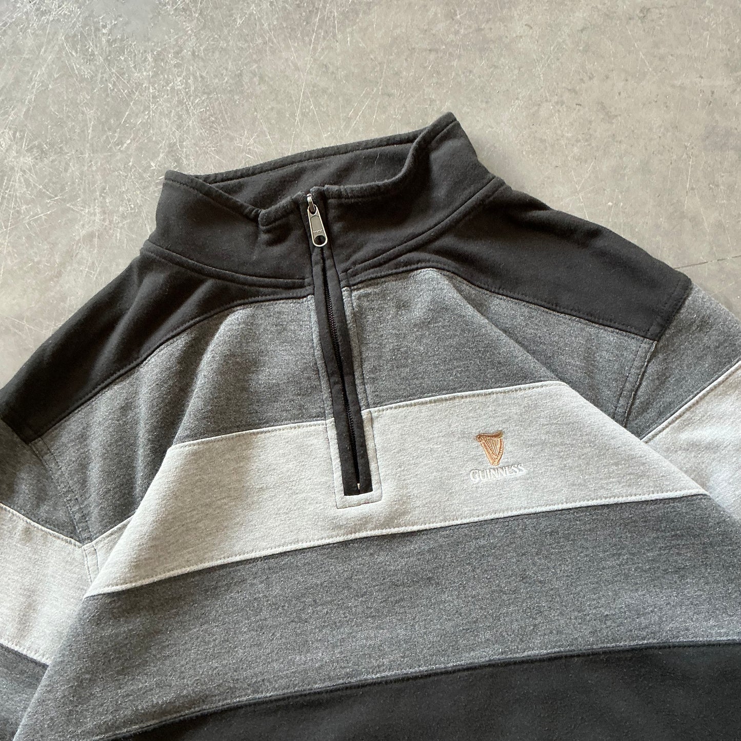 Vintage Guinness Half-Zip Size Large