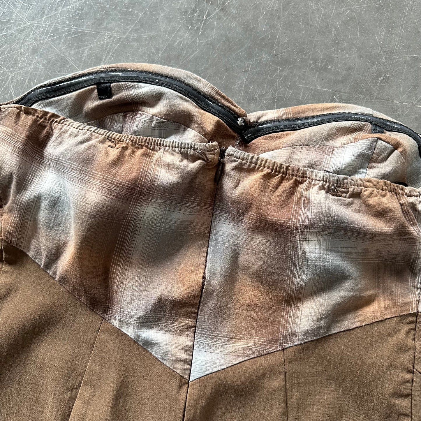 Vintage Strapless Mini Dress UK 6