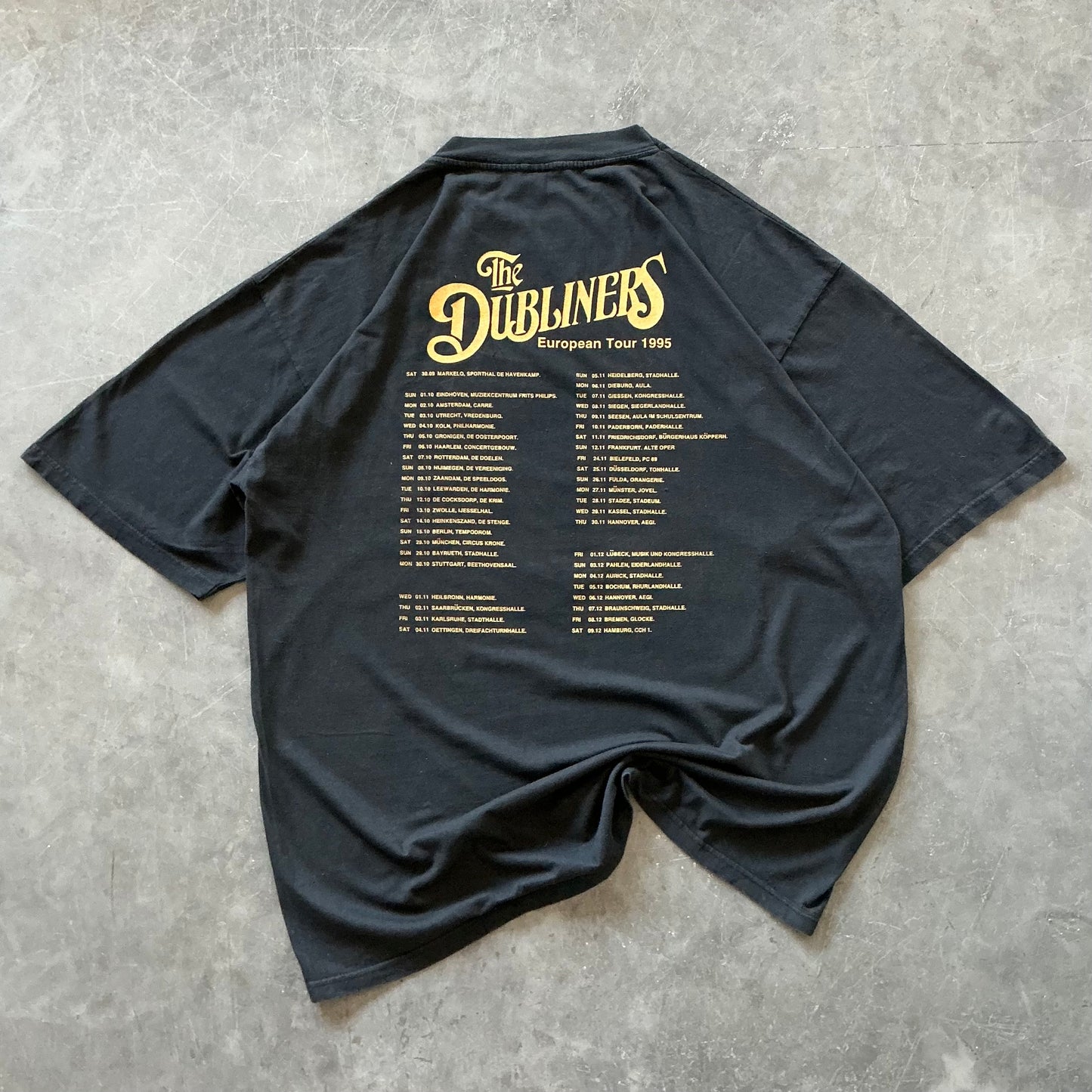 RARE 1995 Dubliners Euro Tour Tee Size XL
