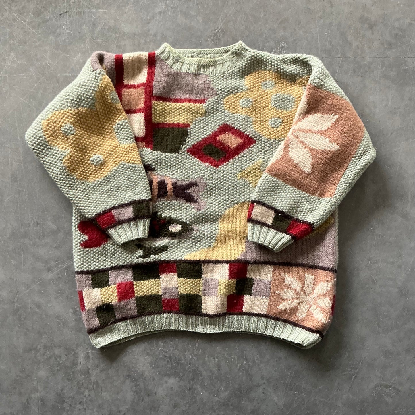 Vintage Fish Wool Sweater Size Small WMNS