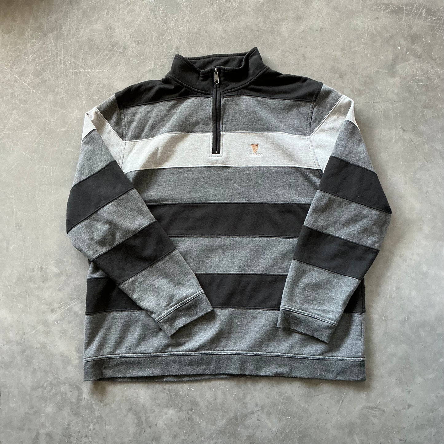 Vintage Guinness Half-Zip Size Large
