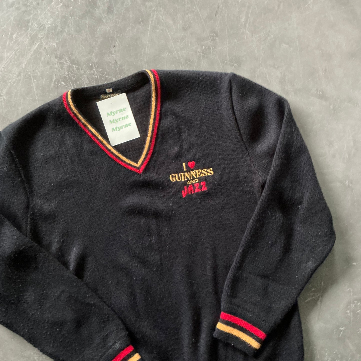 Vintage Guinness Jazz Fest Knit Size XS