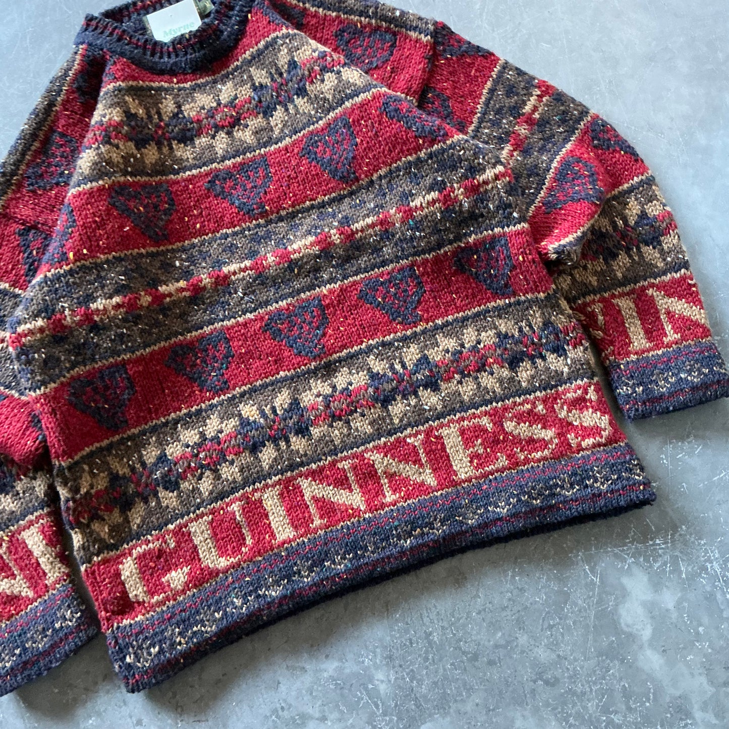 1980's Rare Vintage Guinness Geansaí Size M/L
