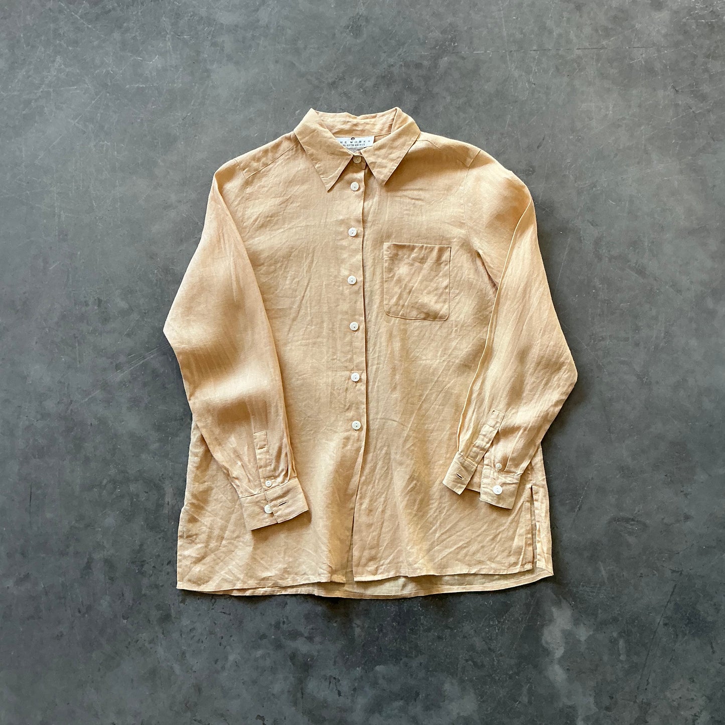 Vintage Irish Linen Shirt Size Small