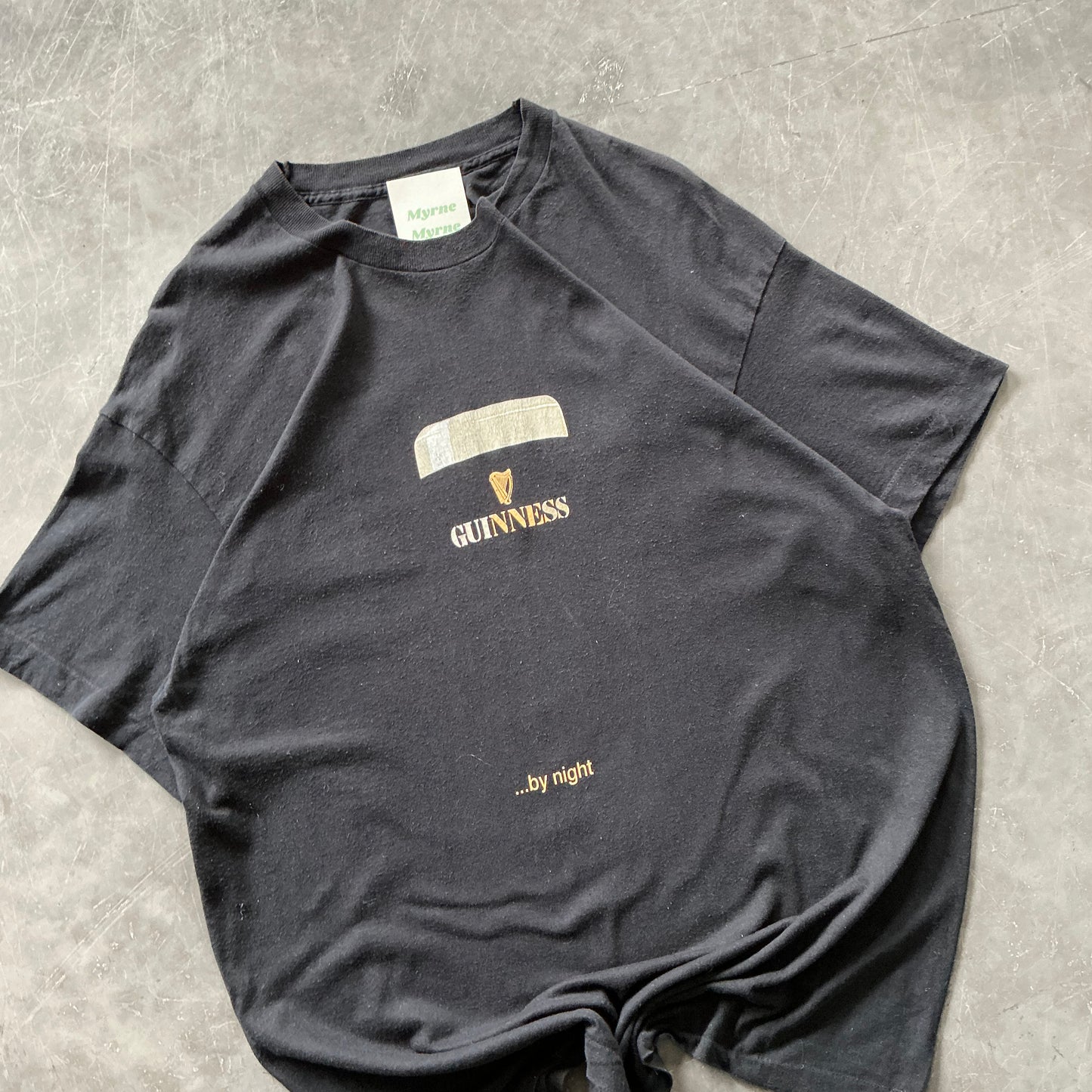 Vintage Guinness By Night Tee Size L