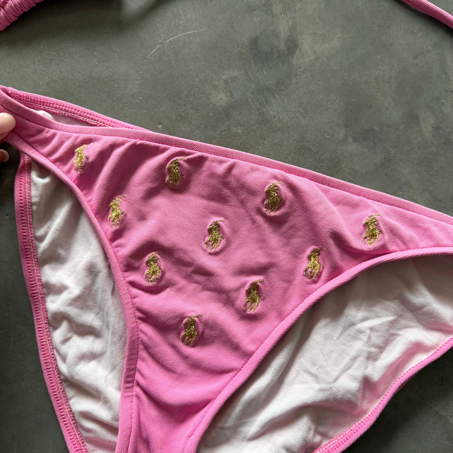 Vintage Ralph Lauren Pony Bikini Size M/L