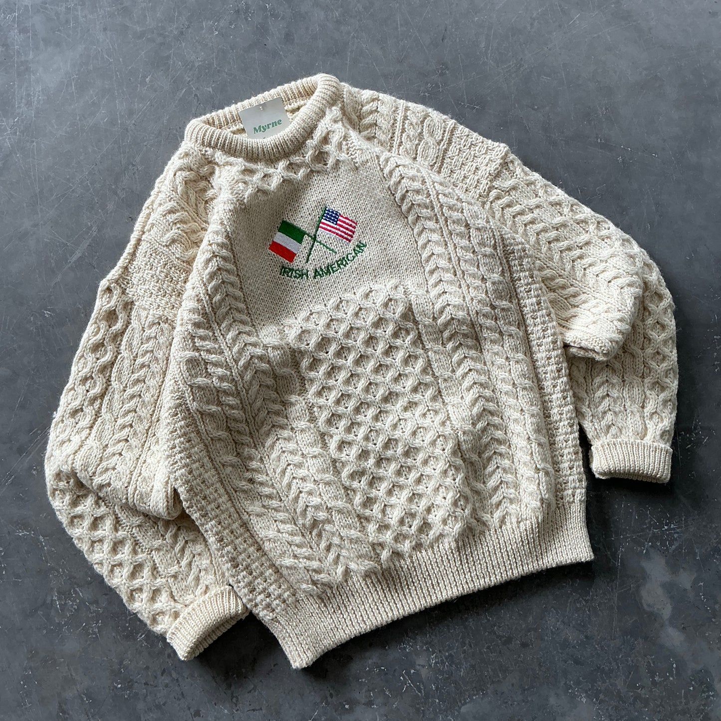 Vintage Irish American Geansaí Size S/M