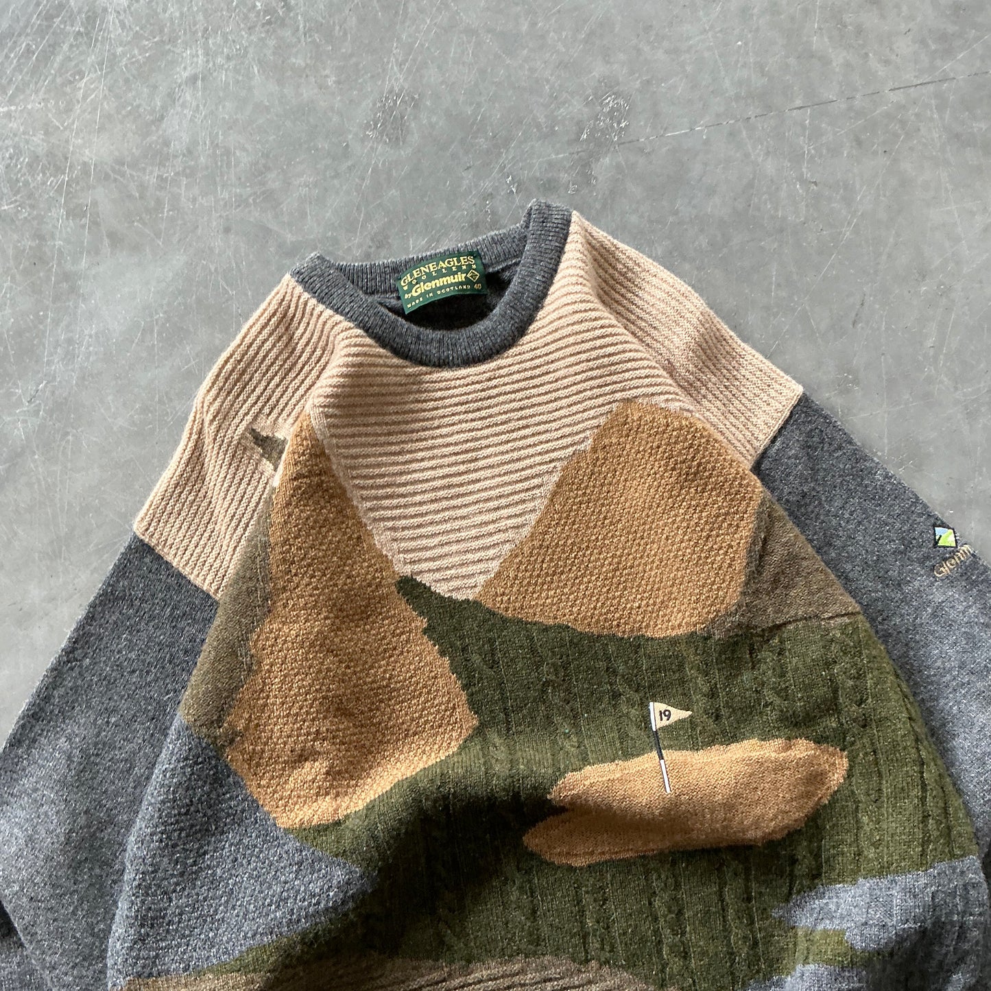 Vintage Woollen Golf Sweater Size Large