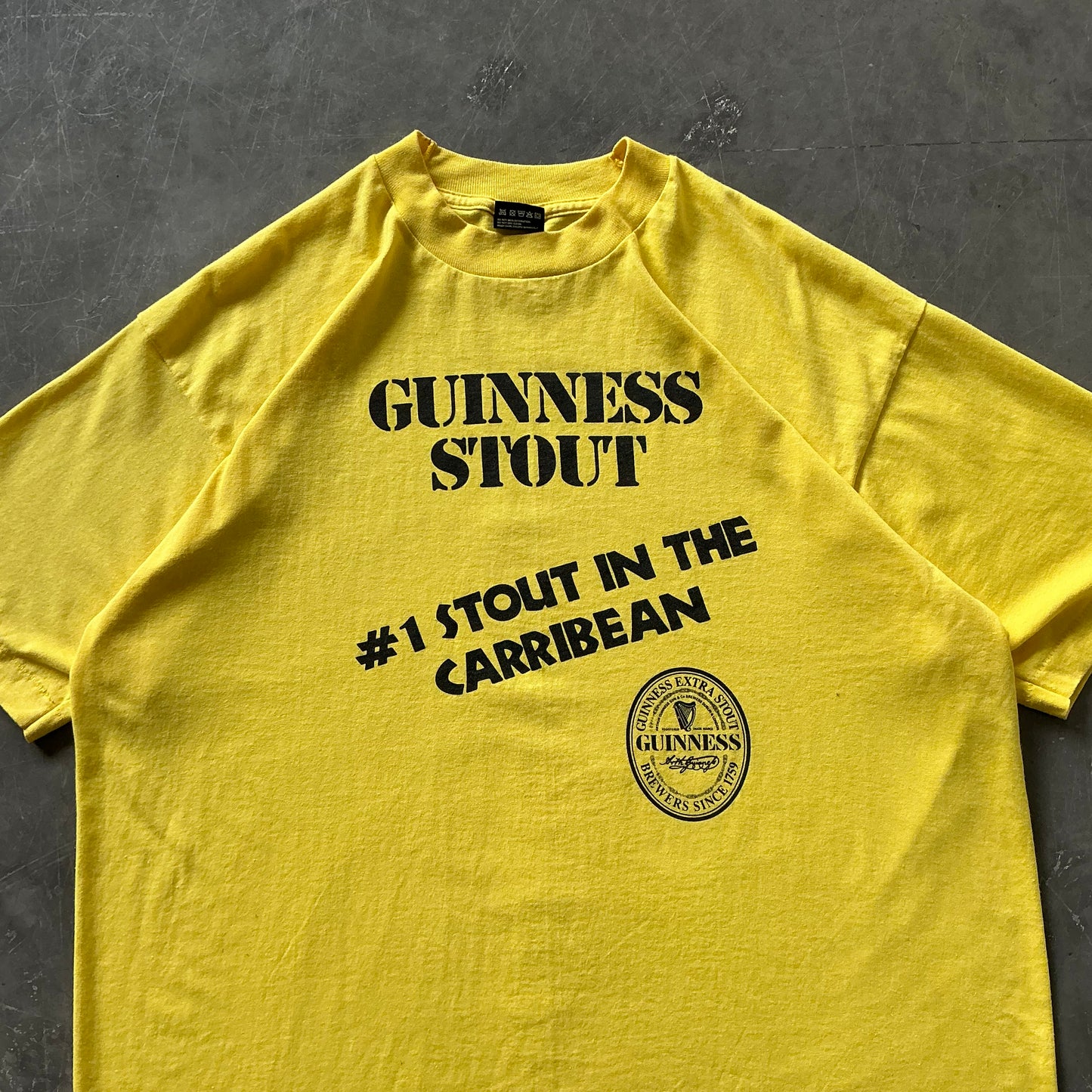 90's Carribean Guinness Stout Tee Size XL
