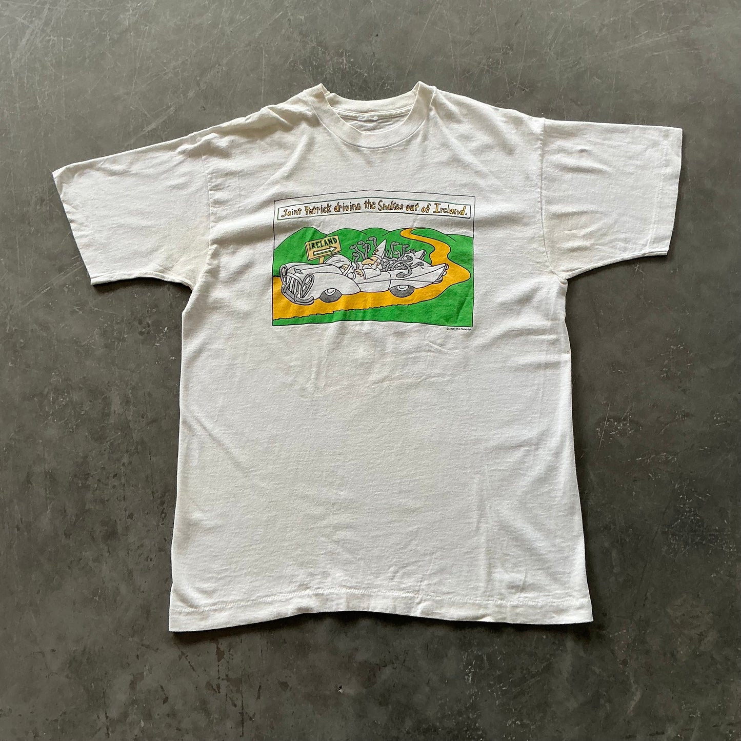 90’s St Patrick Snakes Tee Size Small
