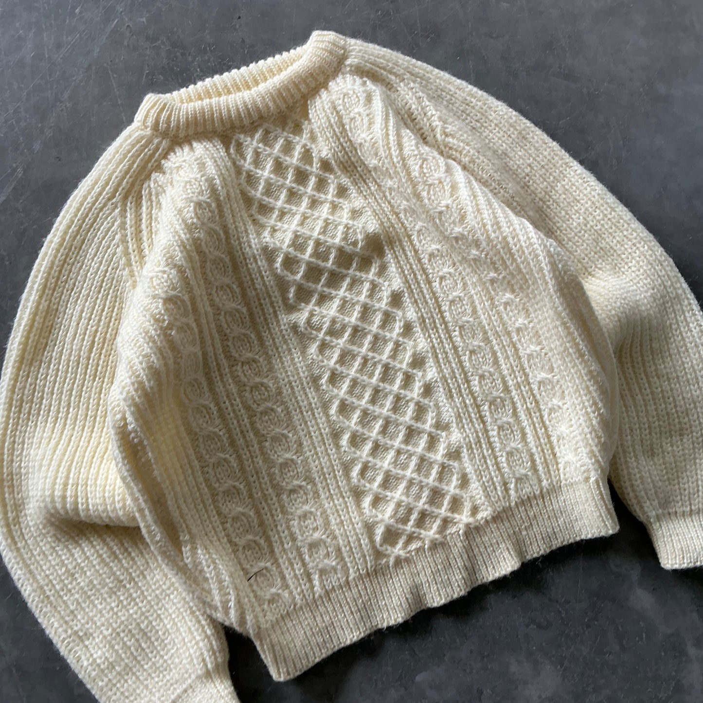 Vintage Chunky Knit Geansaí Size Medium