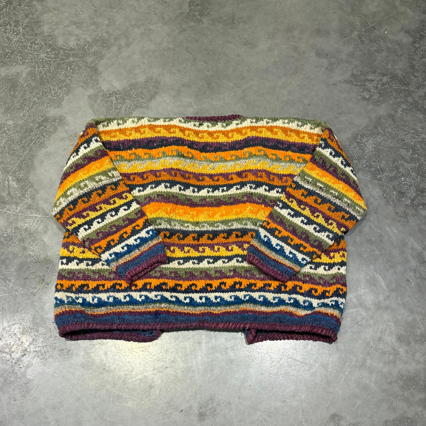 Vintage Irish Knit Cardigan Size M/L