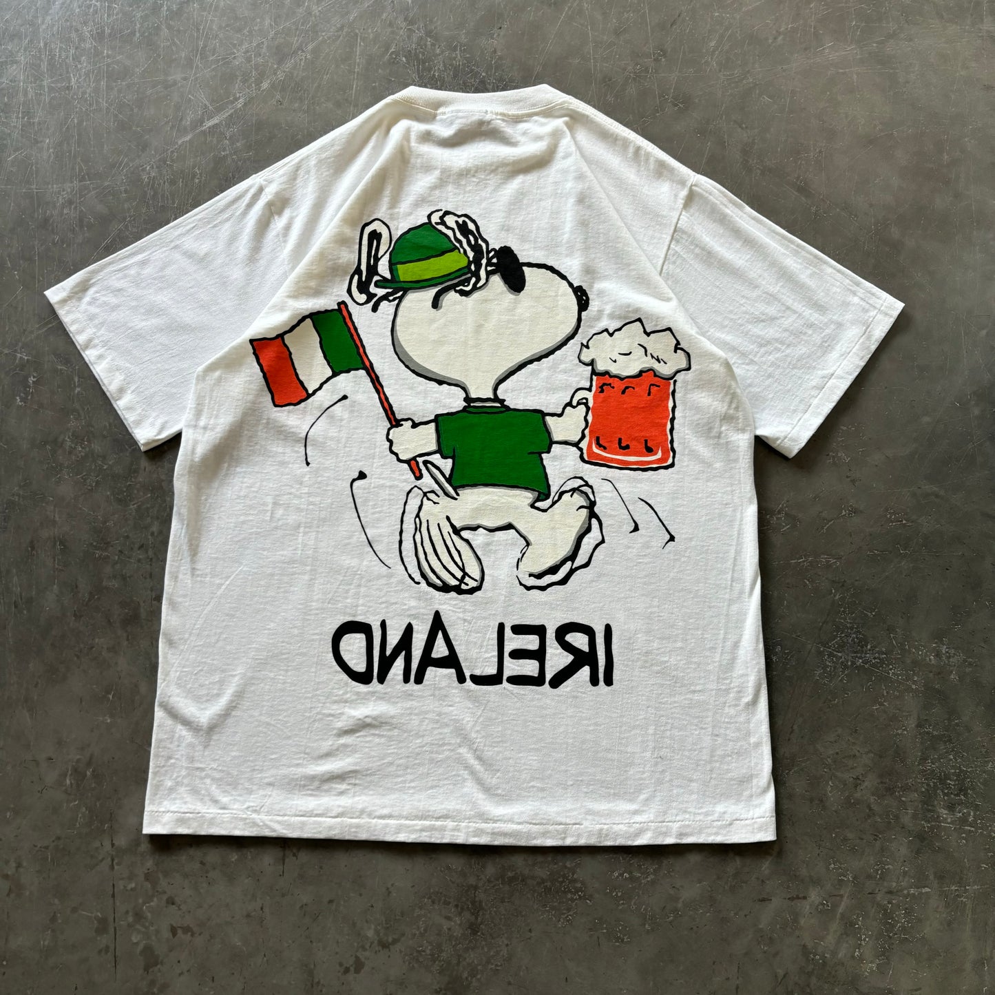 Rare 1990's Snoopy Ireland Tee Size XL