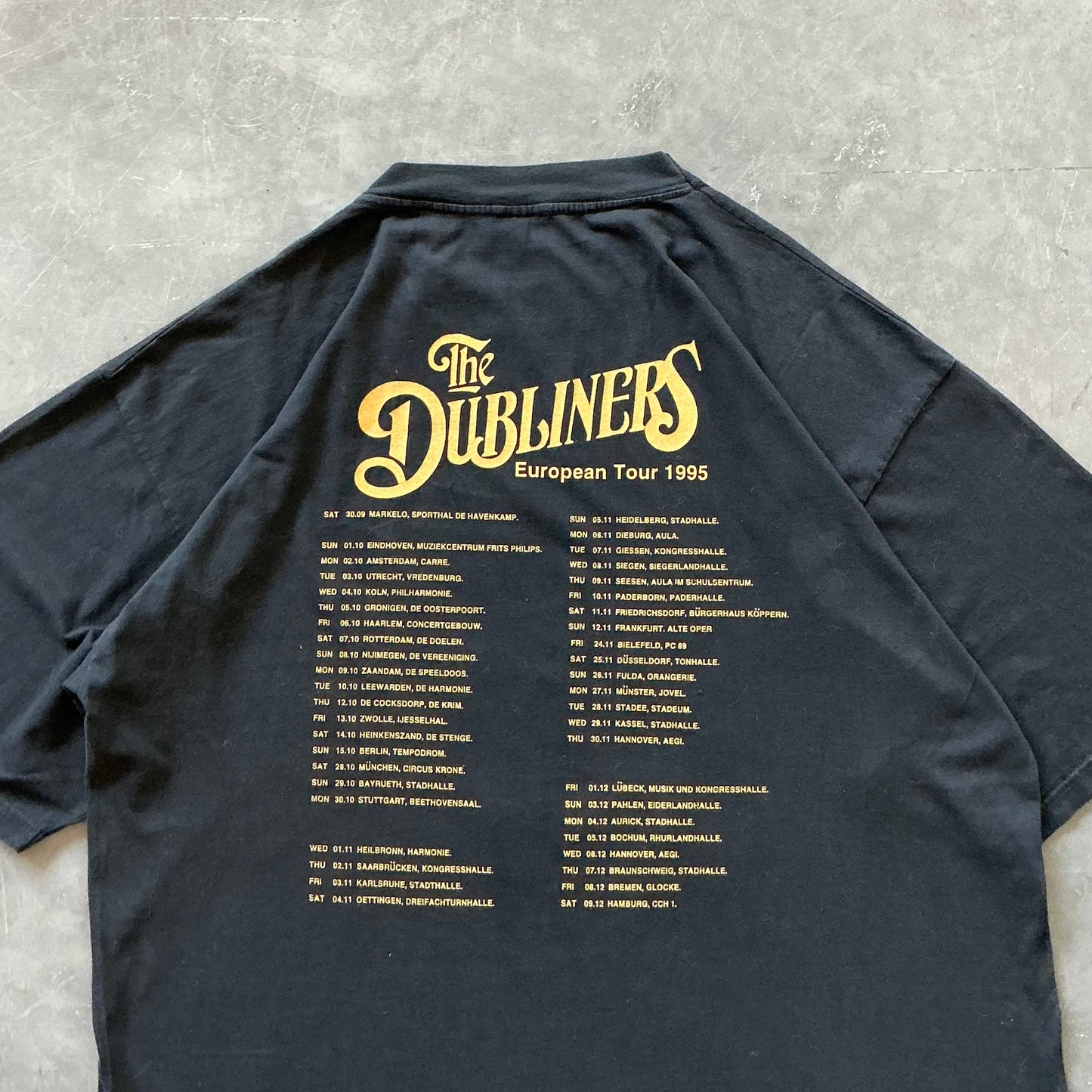 RARE 1995 Dubliners Euro Tour Tee Size XL