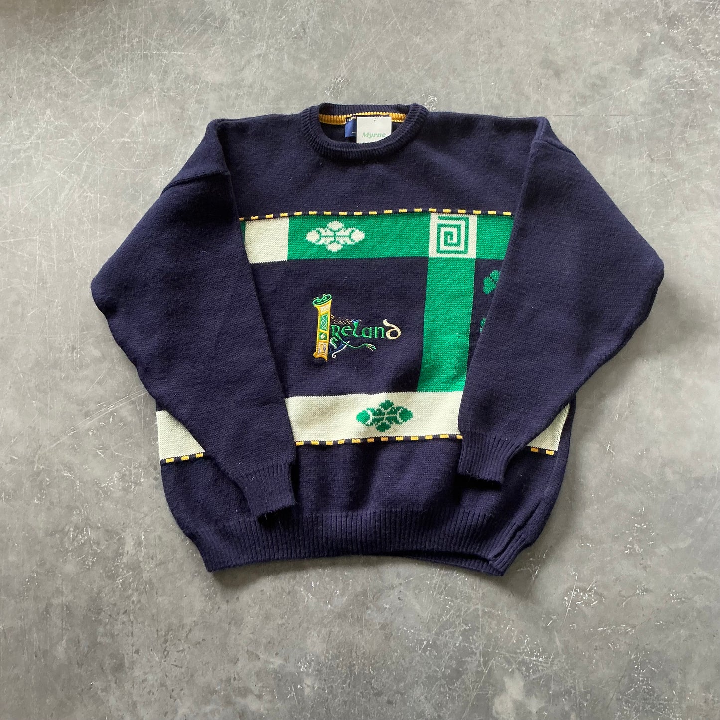 90’s Navy Ireland Sweater Size XL