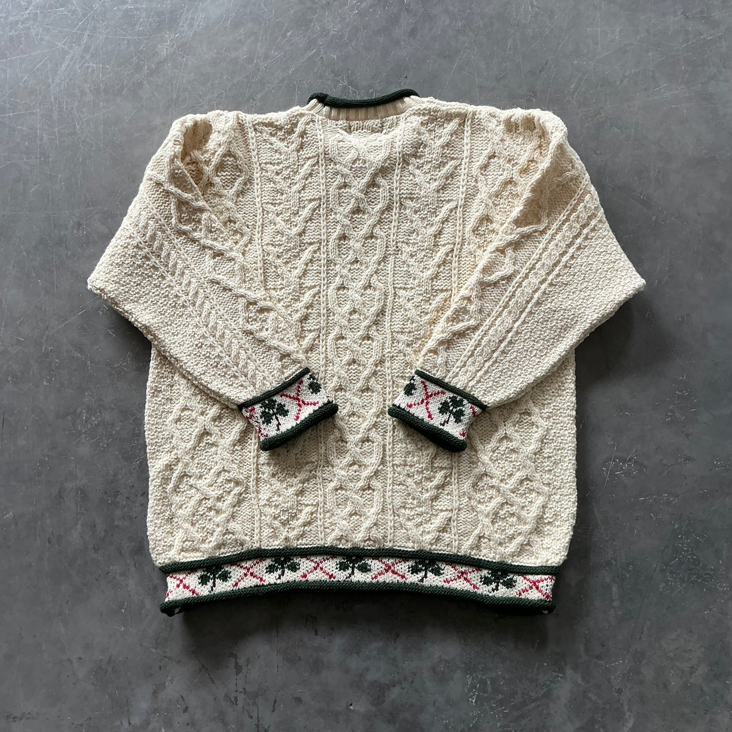 Vintage Ireland Knit Geansaí Size Large