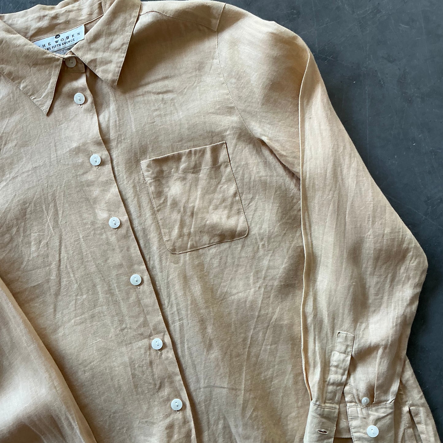 Vintage Irish Linen Shirt Size Small