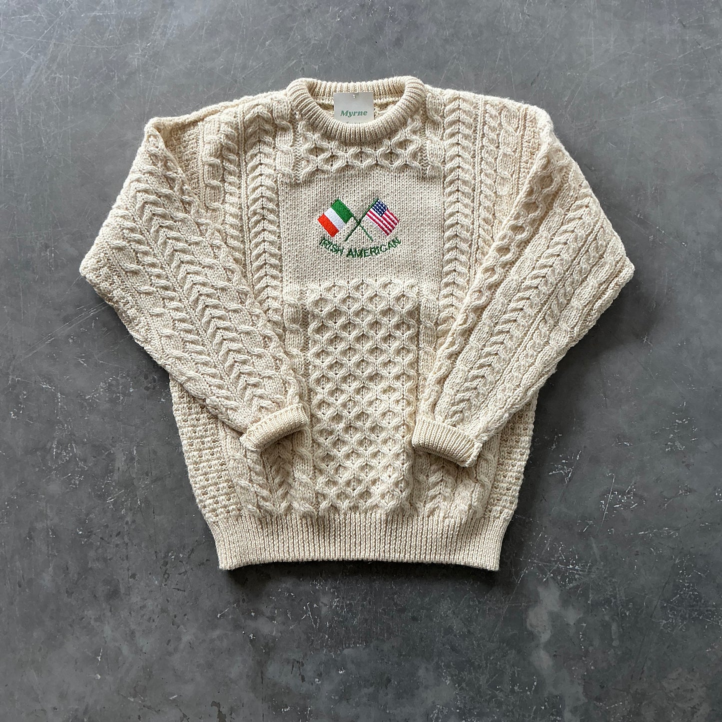 Vintage Irish American Geansaí Size S/M