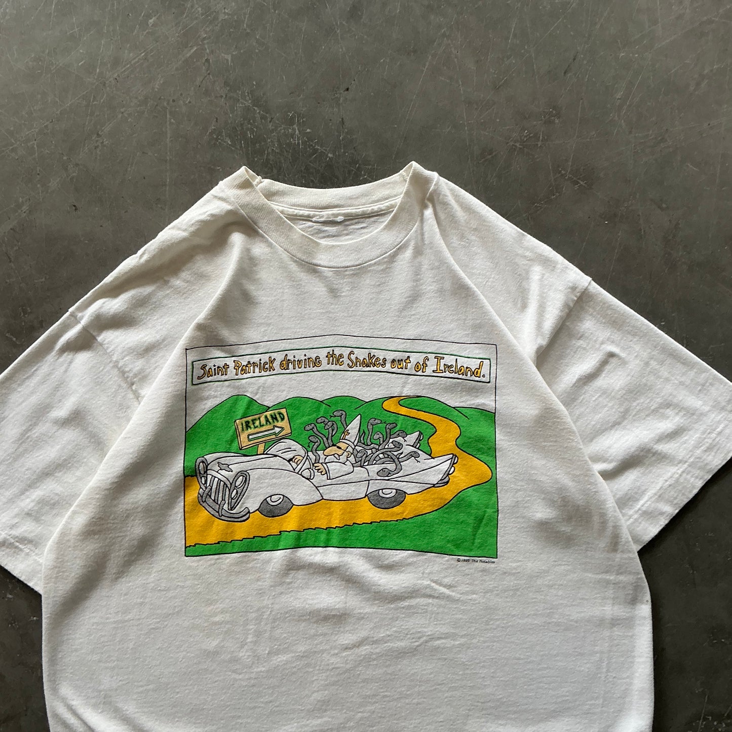 90’s St Patrick Snakes Tee Size Small