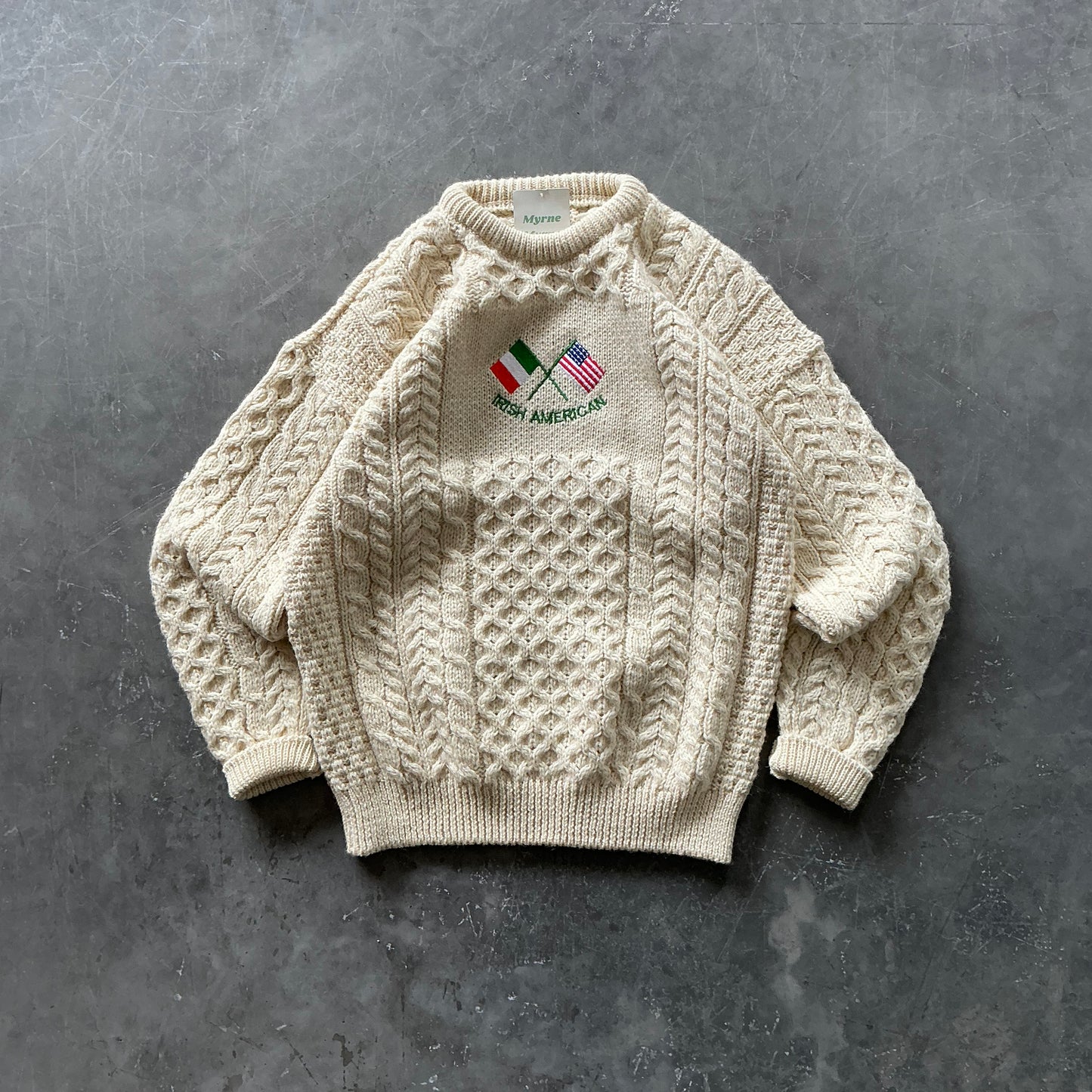 Vintage Irish American Geansaí Size S/M