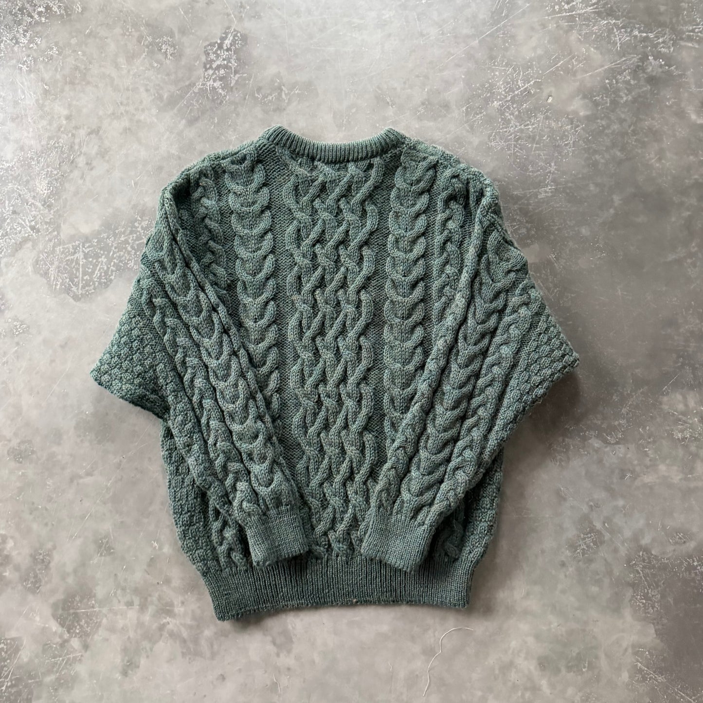 Vintage Claddagh Aran Wool Geansaí Size L/XL