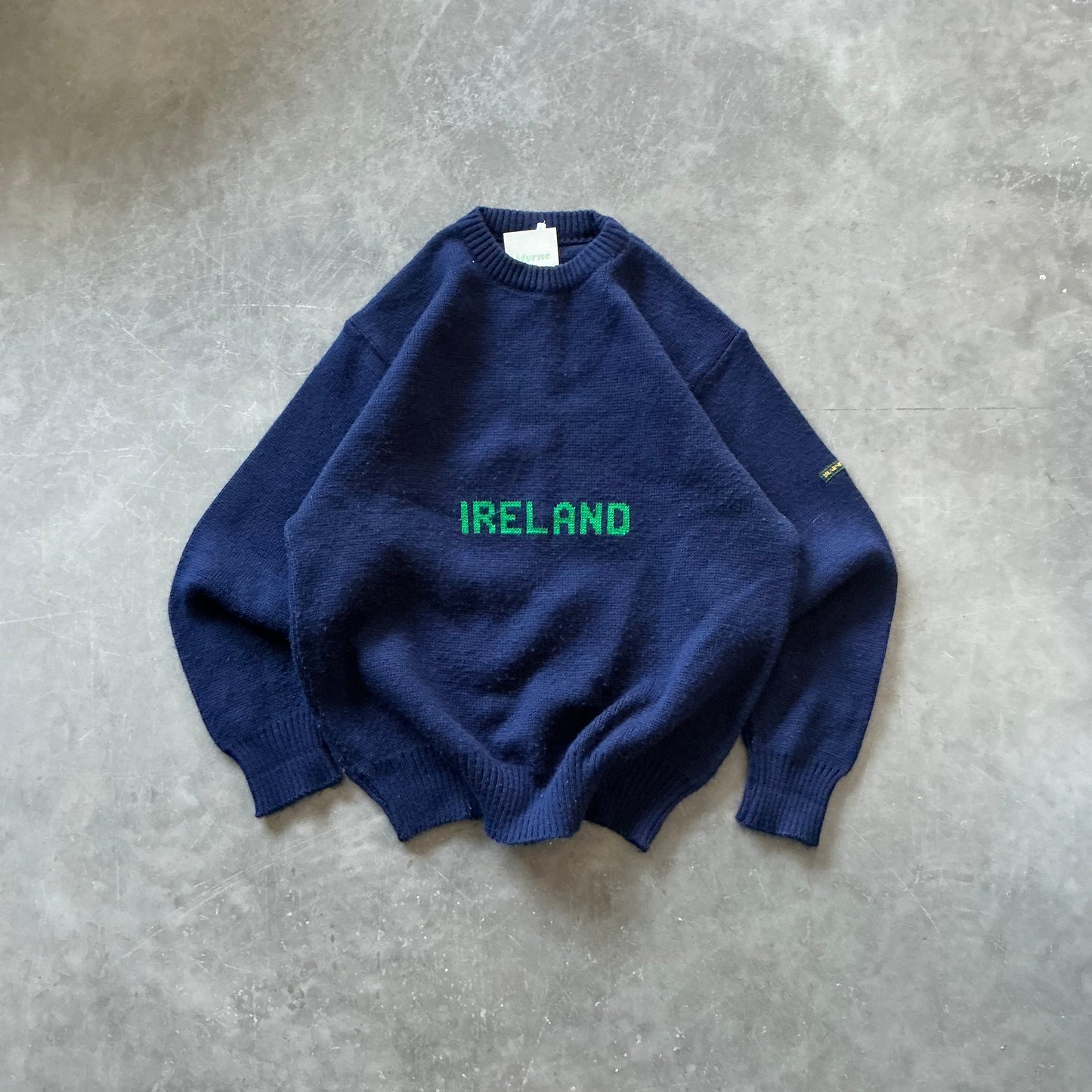 Vintage Ireland Navy Knit Size Medium