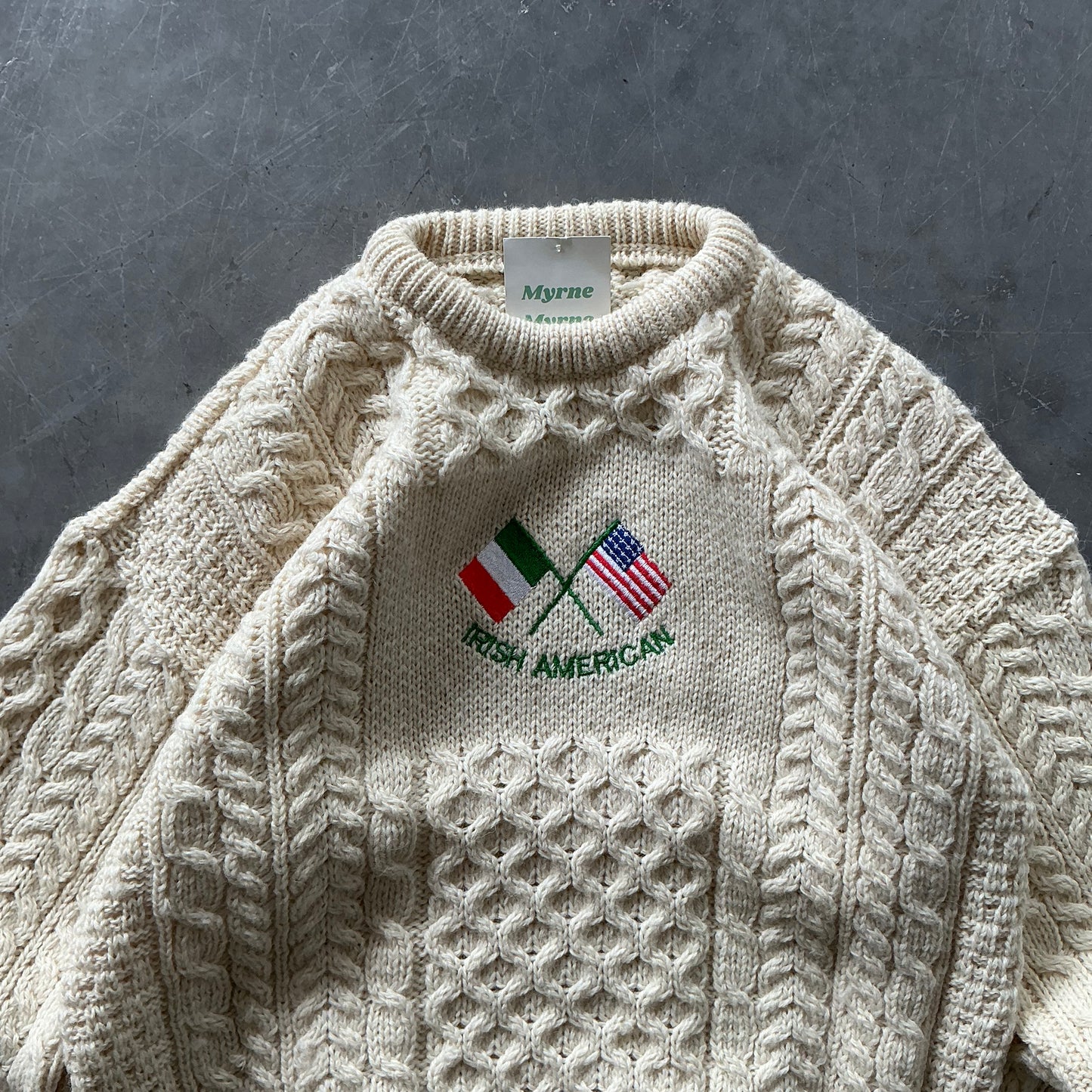 Vintage Irish American Geansaí Size S/M