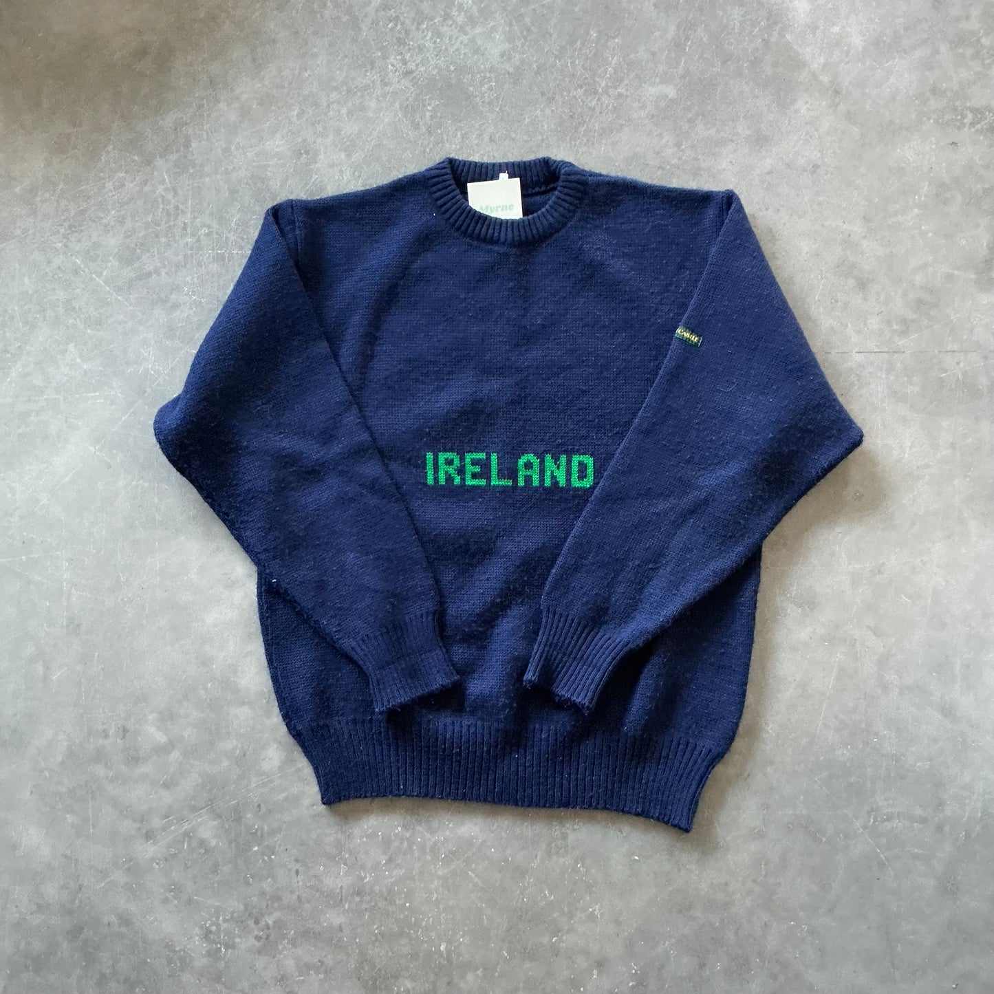 Vintage Ireland Navy Knit Size Medium