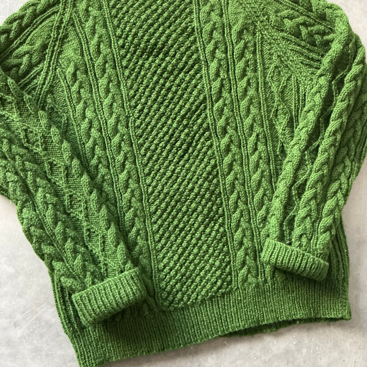 Vintage Woollen Geansaí Size L