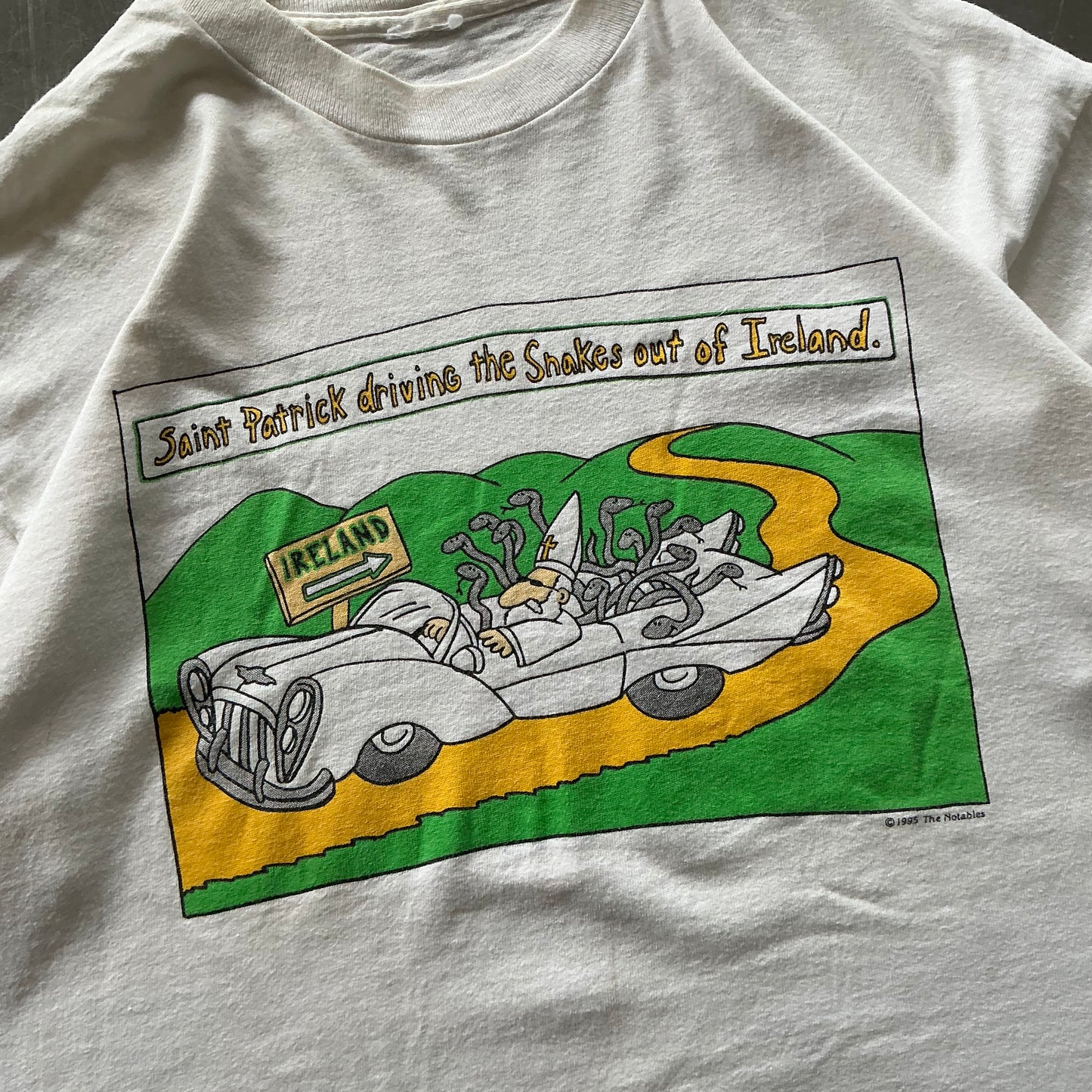 90’s St Patrick Snakes Tee Size Small
