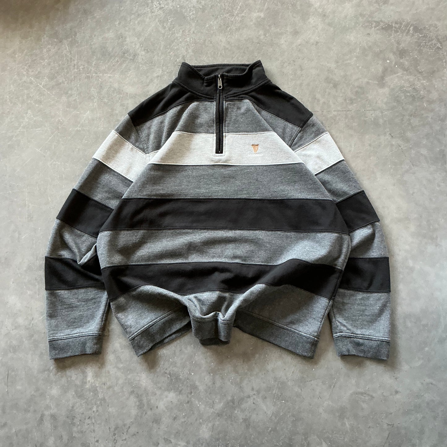 Vintage Guinness Half-Zip Size Large