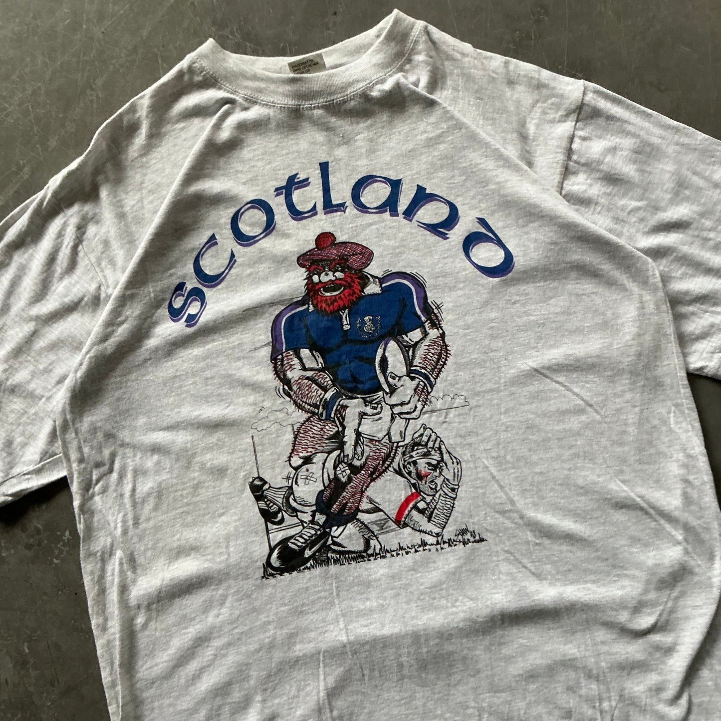Vintage Scotland V England Rugby Tee Size M