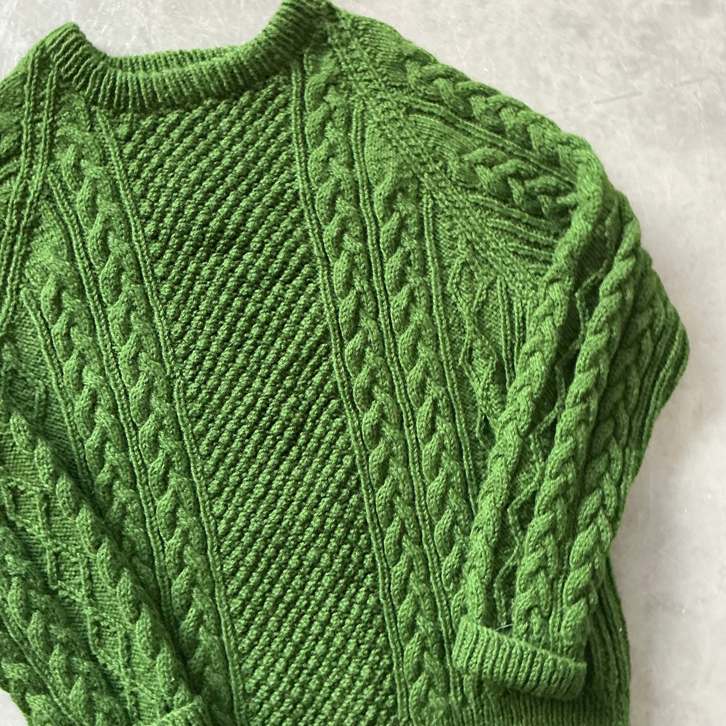 Vintage Woollen Geansaí Size L