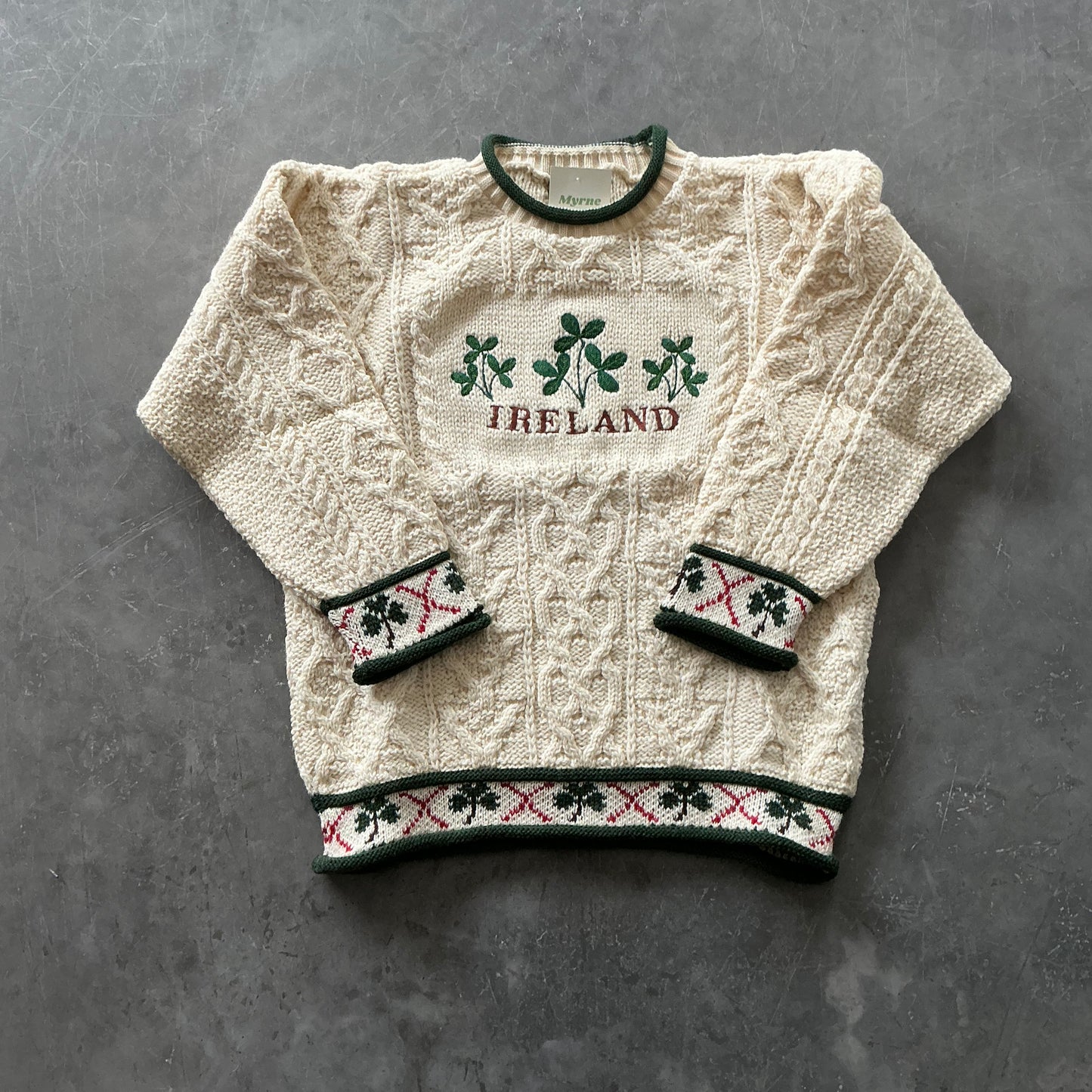 Vintage Ireland Knit Geansaí Size Small