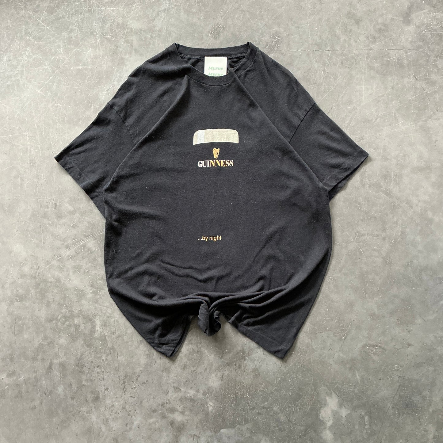 Vintage Guinness By Night Tee Size L