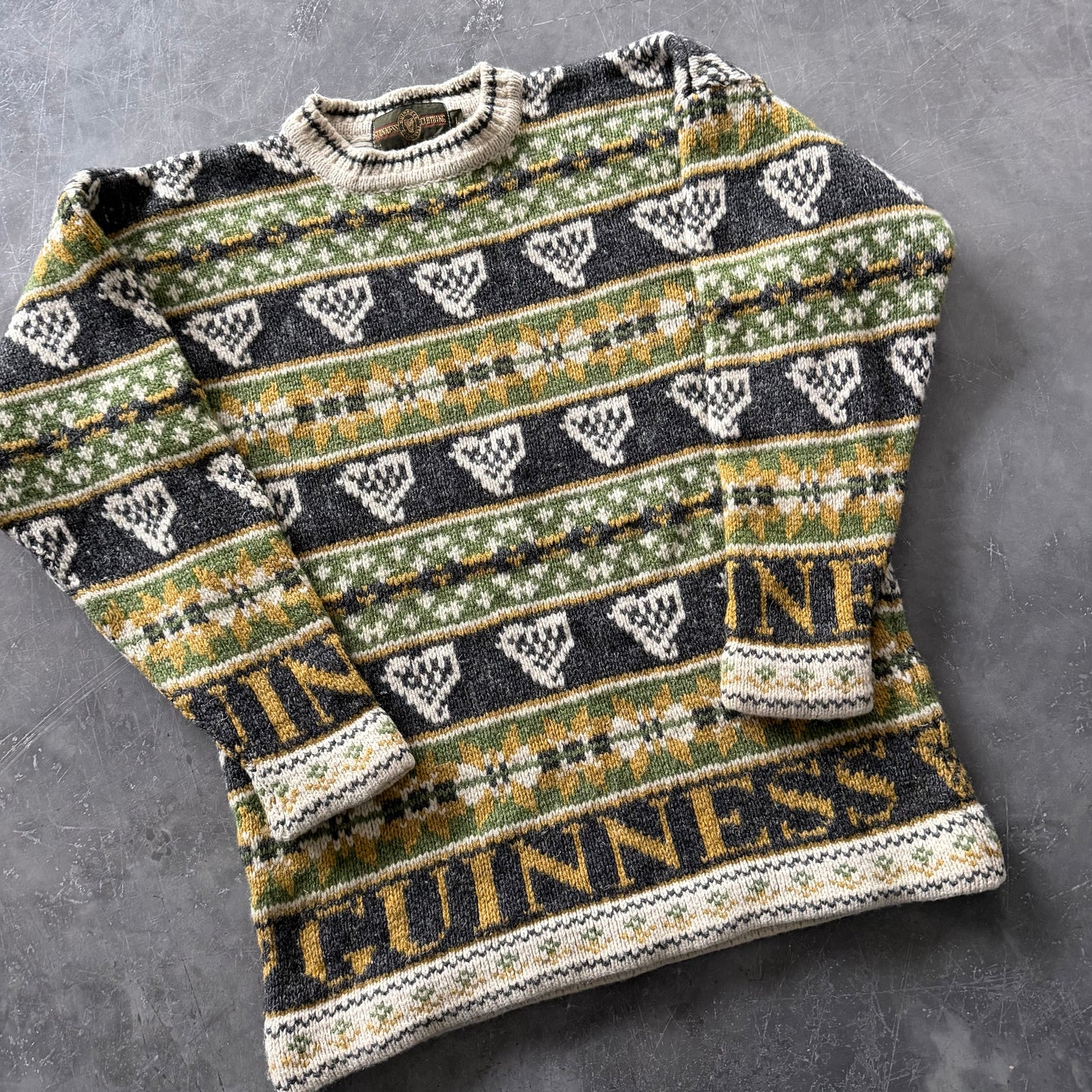 80's Vintage Guinness Knit Size L
