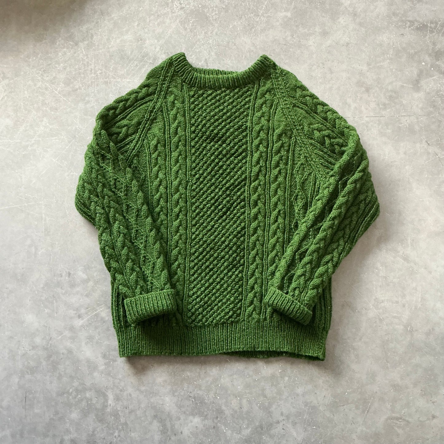 Vintage Woollen Geansaí Size L