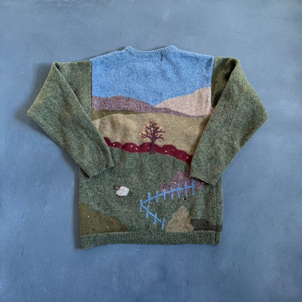 Vintage Pure Wool Sheep Geansaí Size Small