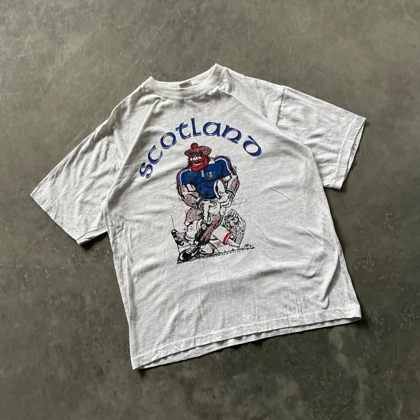 Vintage Scotland V England Rugby Tee Size M