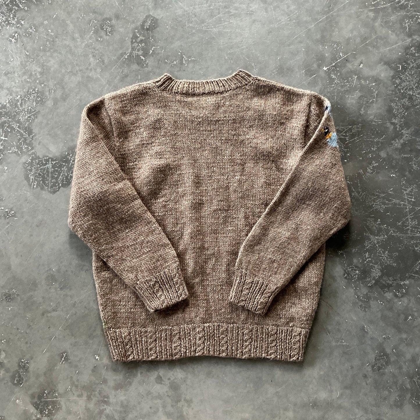 Vintage Hand Knitted Wool Sweater Size M