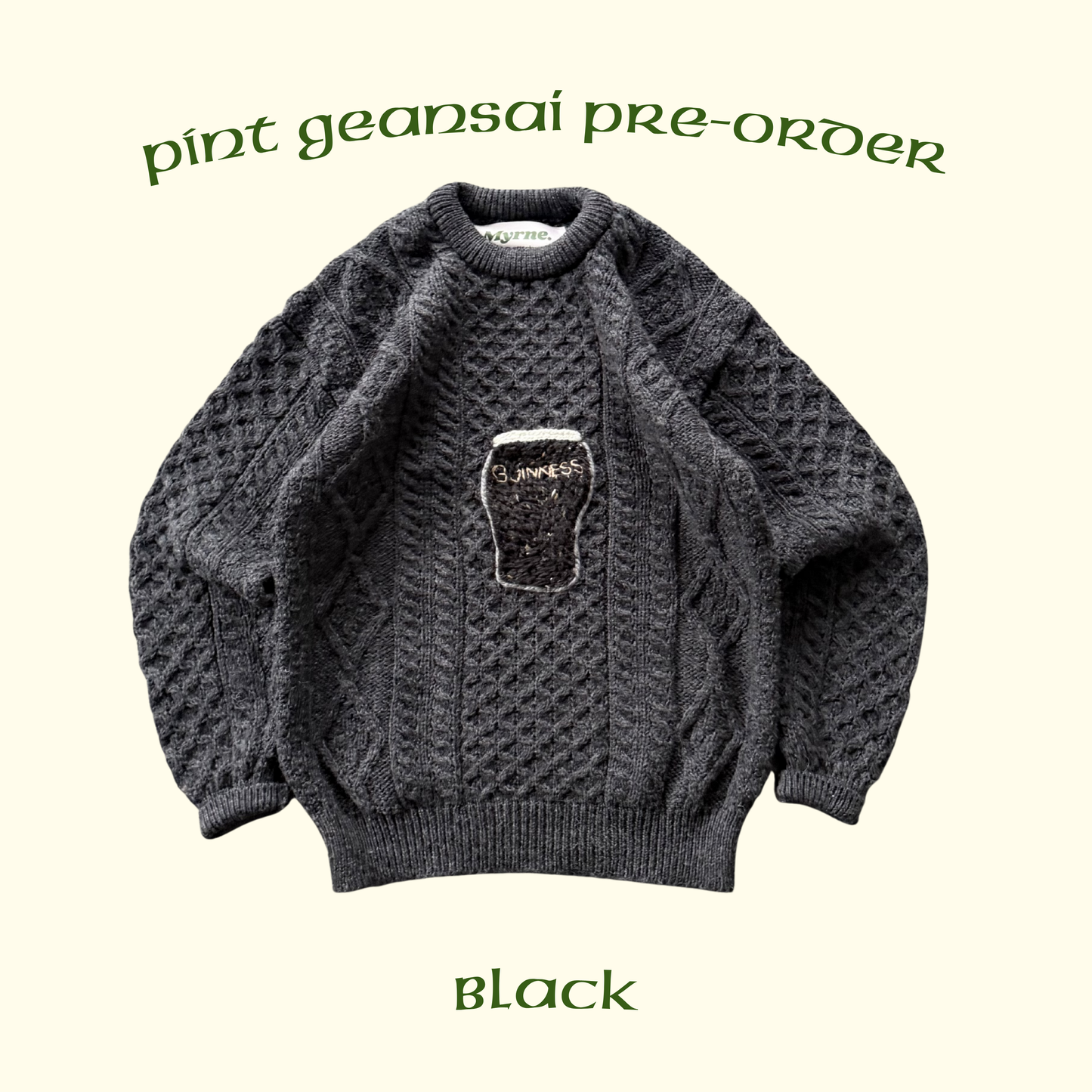 PINT GEANSAÍ *PRE-ORDER* - BLACK