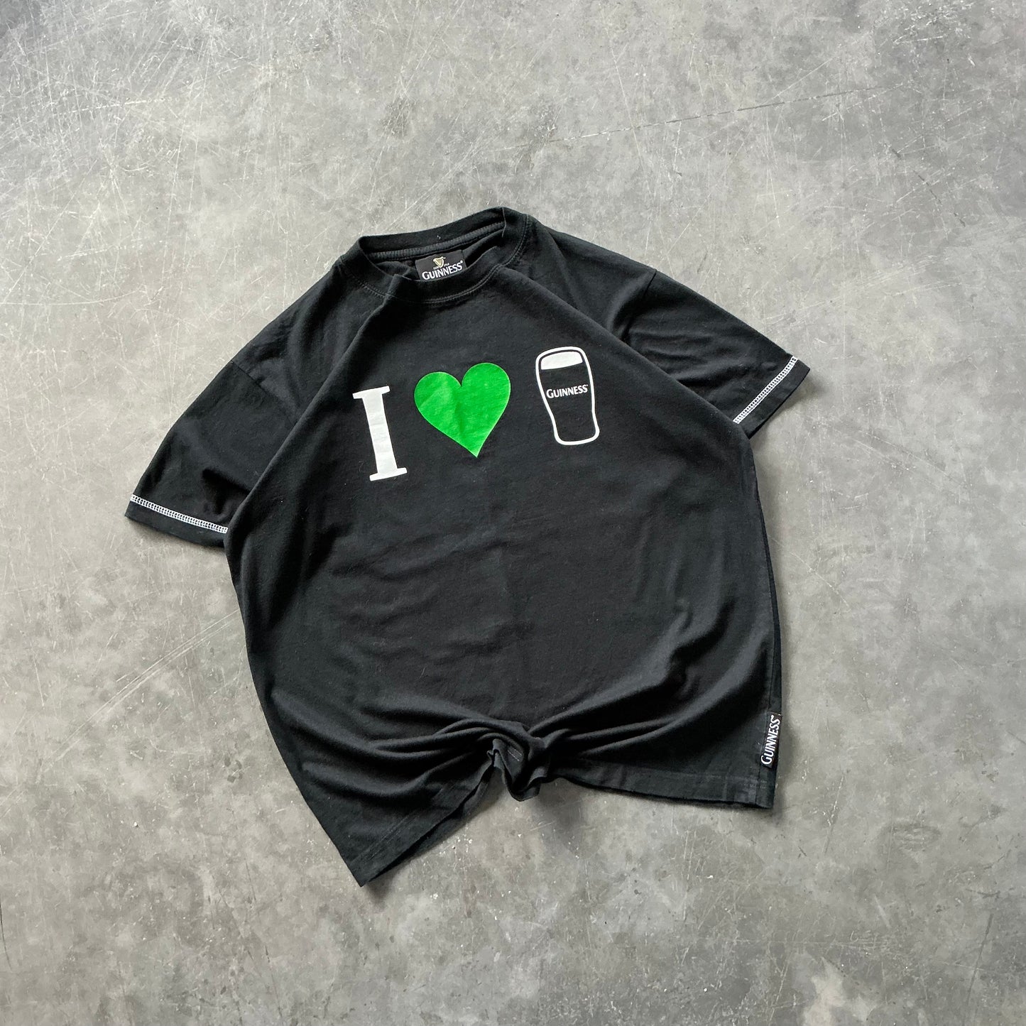 Vintage I <3 Guinness Tee Size S/M