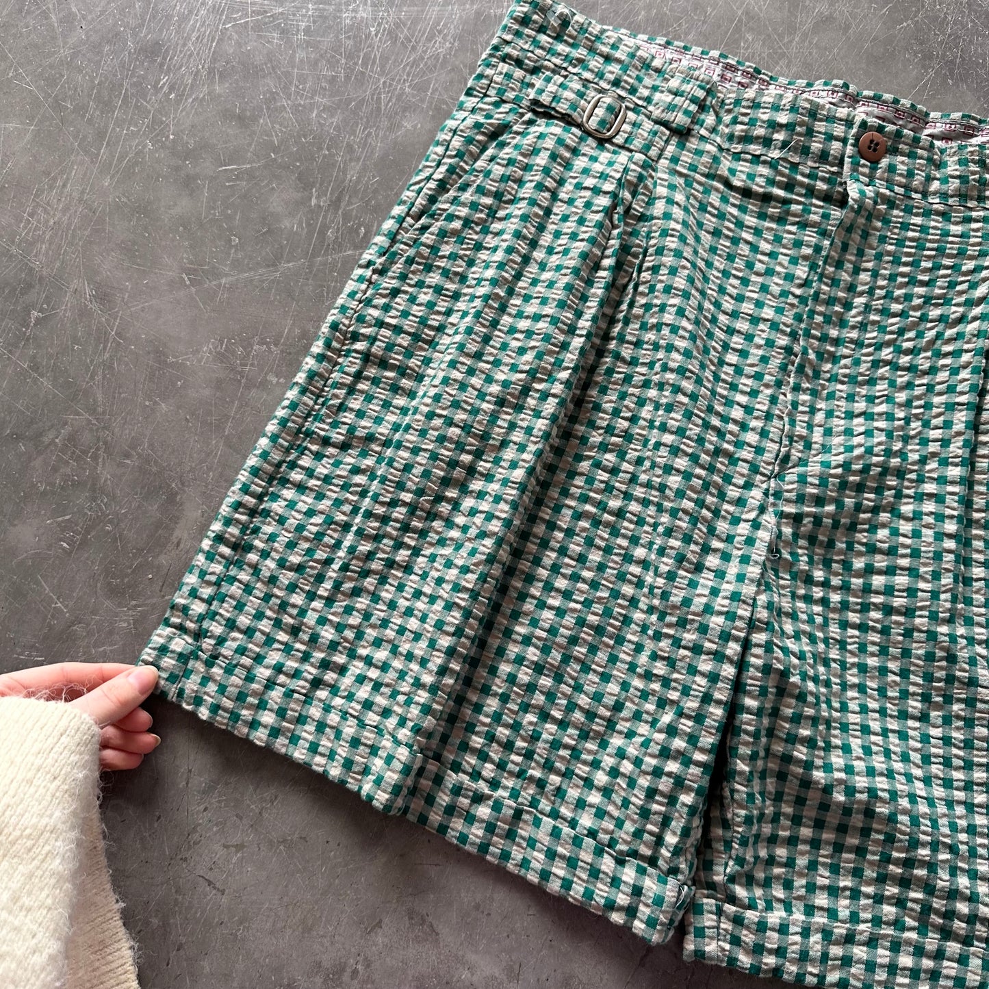 Vintage Check Shorts W32