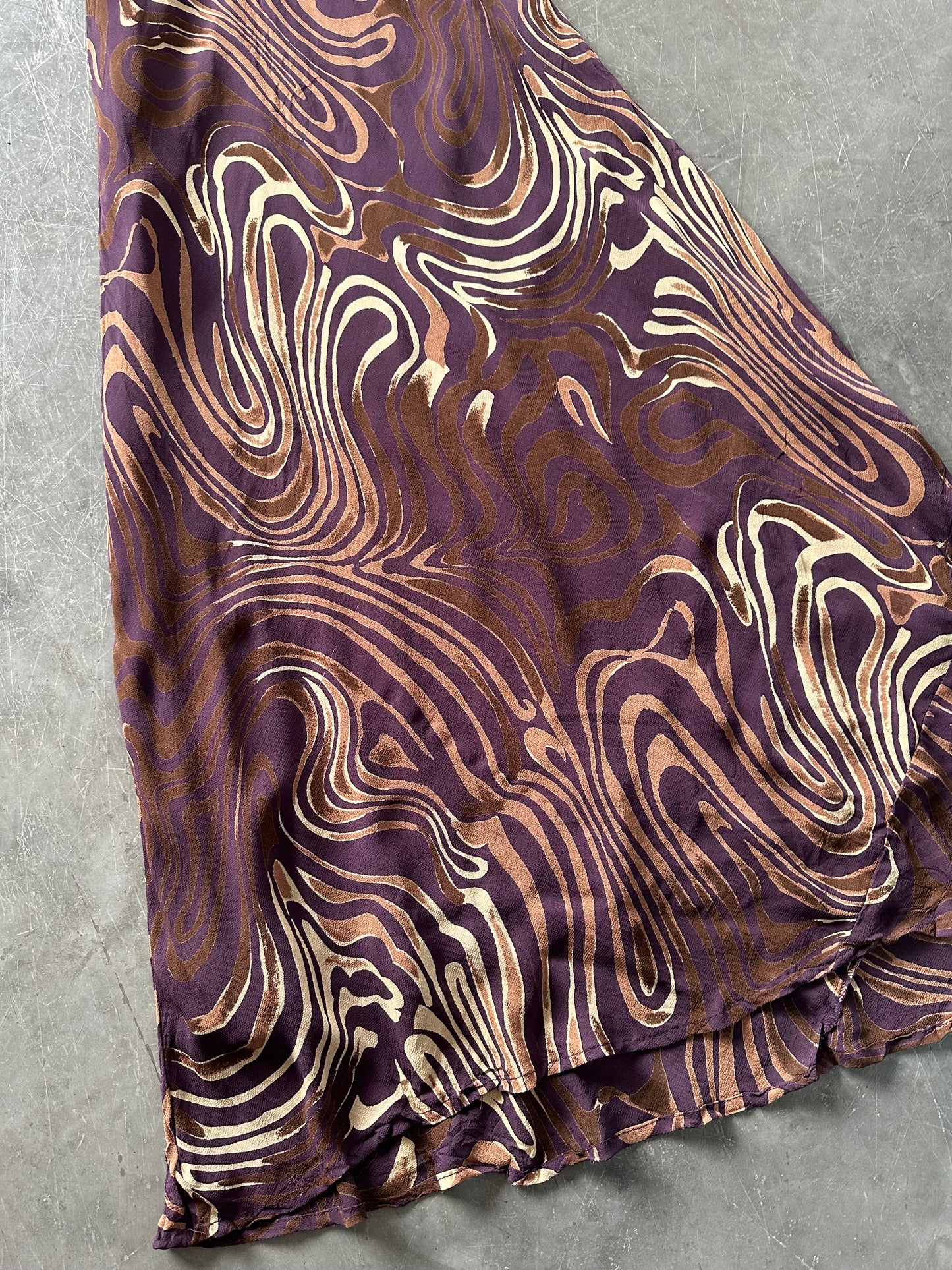 90’s Vintage Swirl Maxi Dress