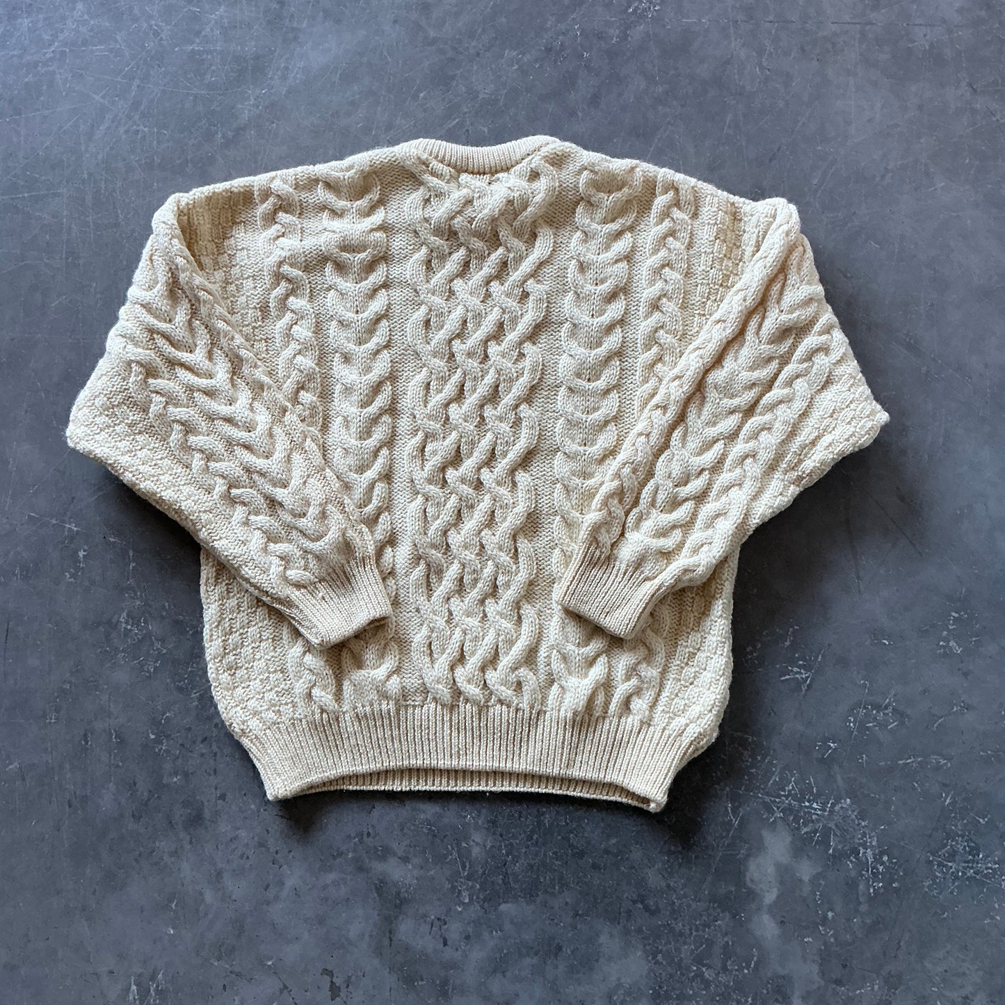 80's Vintage Claddagh Wool Geansaí Size M