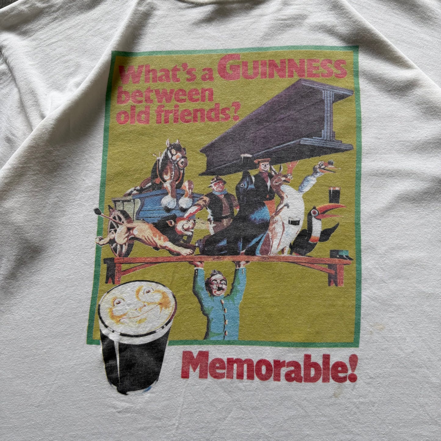1990's Rare Guinness between Friends Tee Size Boxy S