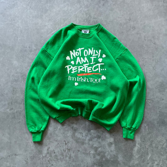 90’s Irish & Perfect Sweatshirt Size XL