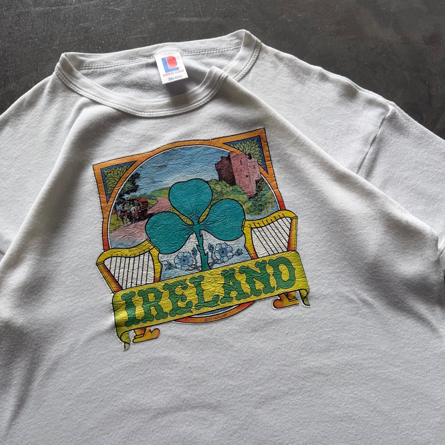 90's Vintage Ireland Tee WMNS Large