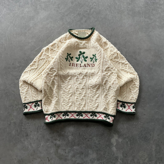Vintage Ireland Knit Geansaí Size Small